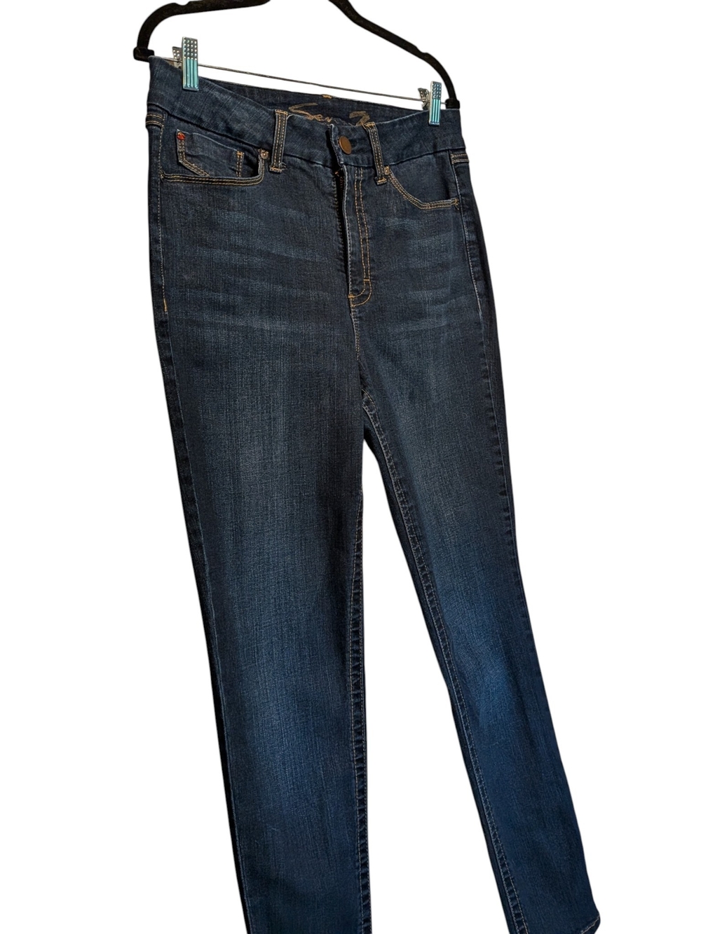 Seven7 Dark Indigo Skinny Jeans for Women - Picture 4 of 4